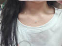 逐青925銀鋯石星星透明項鏈女小眾設計新款隱形魚(yú)線(xiàn)鎖骨鏈送女友禮物 925銀鋯石星星透明項鏈(40cm) 禮盒包裝 曬單實(shí)拍圖