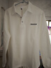 皮爾卡丹（pierre cardin）衛衣男秋冬季潮流polo領(lǐng)打底衫男士長(cháng)袖T恤寬松休閑男裝 白色 2XL 曬單實(shí)拍圖