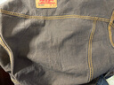 Levi's李維斯25年秋冬新款男士美式復古水洗做舊休閑牛仔夾克外套 中藍 L 曬單實(shí)拍圖
