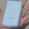 小米（MI）【3C認證】小米充電寶移動(dòng)電源 10000  自帶線(xiàn)雙向快充口袋版 電源 灰藍色可上飛機/火車(chē) 曬單實(shí)拍圖