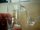 青蘋(píng)果（QINGPINGGUO） 水晶白酒杯套裝家用玻璃分酒器小號一口杯中式創(chuàng  )意白酒酒盅飯店 水晶分酒器100x6+一口杯15x6 曬單實(shí)拍圖