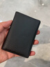 GIOIO德國進(jìn)口品質(zhì)商務(wù)高端名片夾真皮卡包男女士小巧精致銀行卡夾套 黑色-頭層牛皮 曬單實(shí)拍圖