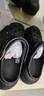卡駱馳（crocs）男女泡芙洞洞鞋戶(hù)外休閑時(shí)尚厚底一腳蹬沙灘鞋 207521-001 36-37 曬單實(shí)拍圖
