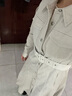 ONLY秋季時(shí)尚復(fù)古修身A字中長(zhǎng)款長(zhǎng)袖連衣裙女|124307062 A41 云雨灰色 L 170/88A 曬單實(shí)拍圖