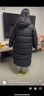 三彩【95白鵝絨】2025冬季新款鵝絨服長(cháng)款羽絨服防水被子服S 烏黑色 M 160/84A 曬單實(shí)拍圖