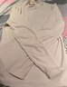 有棵樹(shù)羊毛打底衣女士小半高領(lǐng)莫代爾打底衫秋衣德絨保暖內衣發(fā)熱肌底衣 【含羊毛】燕麥色 M 曬單實(shí)拍圖