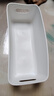 長(cháng)條抽屜儲物盒 長(cháng)方形化妝品襪子卡套零食文具雜物盒 白色一個(gè)裝 25x9x8 曬單實(shí)拍圖