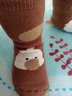 智宙嬰兒襪子冬地板襪加厚加絨寶寶秋冬季長(cháng)款珊瑚絨兒童保暖爬行襪 【黃色均碼】加長(cháng)加厚珊瑚絨保暖 曬單實(shí)拍圖