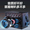 山水（SANSUI）便攜式手提音響戶(hù)外大功率廣場(chǎng)舞移動(dòng)k歌音箱家用電視卡拉ok直播聲卡一體機帶話(huà)筒 SS190(升級11喇叭)+雙充電話(huà)筒+支架送U盤(pán)大禮包 曬單實(shí)拍圖