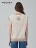 moussy 秋季新品迪士尼合作款立體繡針織背心女010GSY70-0000 013象牙色 均碼 曬單實(shí)拍圖