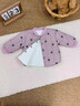 嬰兒棉服秋冬季外出小月齡男寶寶女外套加厚加絨棉衣夾棉冬裝棉襖 【防寒保暖】灰藍香蕉 66 ：3-6個(gè)月 推薦體重：11-15斤 曬單實(shí)拍圖