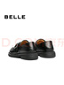 百麗（Belle）復古樂(lè )福鞋女商場(chǎng)同款牛皮兩穿便士樂(lè )福鞋D9W1DCM5 黑色 38 (240mm) 曬單實(shí)拍圖