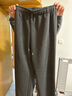 詩(shī)凡黎（'SEIFINI）孟子義代言經(jīng)典中筒云朵針織褲2025秋冬新款顯瘦百搭休閑褲 煙灰預售[11月10日]發(fā) L 曬單實(shí)拍圖