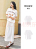 森馬（Semir）短袖t恤女中長款萌寵花上衣25夏透氣吸濕寬松套頭衫109325100005 曬單實(shí)拍圖
