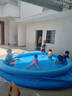 西哈泳士充氣游泳池兒童家用室外折疊大人泳池加厚成人戶(hù)外超大型水池遮陽(yáng) 【加高90cm】3.6m三層夾網(wǎng) 入門(mén)套餐 有線(xiàn) 曬單實(shí)拍圖