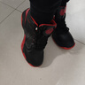 籃球鞋男秋季潮流百搭高幫運動(dòng)球鞋青少年大碼45碼減震防滑跑步鞋 黑紅 【皮面防水】 43 (265mm) 曬單實(shí)拍圖