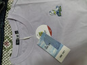 森馬（Semir）【多彩涼感T】短袖t恤女夏中長(zhǎng)款寬松舒適刺繡上衣109324100007 曬單實(shí)拍圖