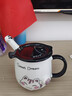 品喻（PINYU）杯子馬克杯咖啡杯陶瓷杯高顏值水杯家用大容量帶蓋勺沖泡杯小粉貓 曬單實(shí)拍圖