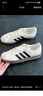 adidas T頭鞋 VL COURT復古板鞋德訓鞋男女阿迪達斯輕運動(dòng) 漢玉白/黑色/樹(shù)脂黃   37 曬單實(shí)拍圖