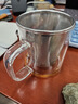 尚明耐熱玻璃杯茶杯過(guò)濾花茶杯 玻璃水杯子帶蓋 男女士家用泡茶杯 350ml透明把手 曬單實(shí)拍圖