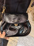 CHARLES&KEITH25冬新品翻蓋式單肩腋下包包掛小豬包CK2-20671821 Black黑色 S 曬單實(shí)拍圖