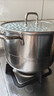愛(ài)仕達（ASD）湯鍋316L食品級加厚不銹鋼蒸鍋雙層燉煮鍋 24cm電磁爐燃氣通用B15 曬單實(shí)拍圖
