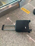 袋鼠行李箱次日達小型可登機箱學(xué)生兒童拉桿箱旅行箱男女生密碼箱皮箱 暗夜黑14英寸20x30x40-背置杯架+手機支架 出差旅游大容量可上飛機春秋航空登機箱 曬單實(shí)拍圖