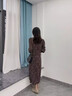 ZHR流蘇單鞋女平底深口樂(lè )福鞋女通勤套腳牛皮絨面女鞋 EH211 卡其37 曬單實(shí)拍圖