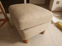 源氏木語(yǔ)實(shí)木沙發(fā)腳凳現代簡(jiǎn)約入戶(hù)換鞋凳家用矮凳客廳布藝坐墩 0.62米腳凳(砂礫白) 曬單實(shí)拍圖