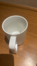 炊大皇陶瓷杯馬克杯茶杯 經(jīng)典黑白泡茶杯咖啡杯早餐杯果汁水杯白色420ml 曬單實(shí)拍圖