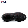 斐樂(lè )（FILA）男女同款跑步鞋舒適輕便慢跑透氣休閑運動(dòng)鞋百搭掠奪者情侶鞋 黑/中灰-BM【男款】 43 曬單實(shí)拍圖