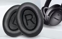 鵬谷適用于bose qc35二代耳罩博士qc45耳機罩原配耳機套小羊皮柔軟海綿降噪25通用配件原配皮-黑色 曬單實(shí)拍圖
