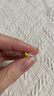 中國黃金（CHINA GOLD）黃財神鴻運招財時尚手鏈女白水晶足金手串紀(jì)念日生日禮物送女朋友 重量約2.9g-3.3g【活動定制款不支持7天無理由退換貨】 曬單實拍圖