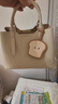 百麗包包女包商場質感吐司系列單肩斜挎婚包手提包X7162CX4 米色 F 曬單實拍圖