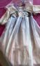 安妮優(yōu)兒中秋節(jié)漢服女童裙子唐裝超仙古裝兒童國風(fēng)連衣裙古風(fēng)裙 紫色 130 曬單實拍圖