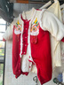 嬰兒拜年服冬季新款連體衣百天抓周周歲禮服男寶女寶蛇年過(guò)年衣服 紅色【平安喜樂(lè )】連體衣+帽子 73cm (3-7個(gè)月/體重16斤內) 曬單實(shí)拍圖