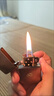 ZIPPO打火機之寶防風(fēng)煤油 鍛紗鍍鉻-秋水含睛  生日禮物男士 含油套裝 曬單實(shí)拍圖