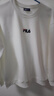 Fila2025新款秋冬新款純棉加厚長(cháng)袖t恤男女士T恤圓領(lǐng)情侶運動(dòng)休閑長(cháng)袖 斐樂(lè )白色小標刺繡 XL 均碼130斤-140斤 曬單實(shí)拍圖