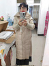 兔芊毛呢拼接連帽羽絨服女冬季中長(cháng)款女連帽羽絨服拼接雙面羊毛呢大衣 奶米黃 M[順豐包郵現貨速發(fā)] 曬單實(shí)拍圖
