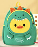 酷咖幼兒園書(shū)包女兒童書(shū)包男外出運動(dòng)寶寶防走失小背包卡通雙肩包 恐龍鴨大號【適用100-130cm】 曬單實(shí)拍圖