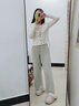 樸西毛絨勃肯棉拖鞋女款2025新款秋冬季室內居家厚底保暖時(shí)尚棉拖外穿 淺沙色 38-39 曬單實(shí)拍圖