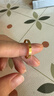 周大福ING系列素圈圓點(diǎn)足金黃金戒指女送生日禮物(工費:280計價(jià))F227195 17號 足金 約2.10g 曬單實(shí)拍圖