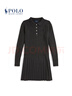 Polo Ralph Lauren 拉夫勞倫 女童迷你絞花編結Polo針織衫連衣裙RL43574 020-深灰色 90 (2) 曬單實(shí)拍圖
