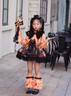 G.DUCKKIDS小黃鴨萬(wàn)圣節服裝兒童cos服女童連衣裙2025新款小女孩南瓜洛麗塔 單裙子 100 建議90-100cm3-4歲 曬單實(shí)拍圖