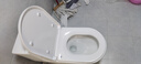 九牧（JOMOO）馬桶 雙旋強沖易潔無(wú)棱坐便器 防臭大管徑抗菌釉面家用馬桶11322 無(wú)棱九級暴風(fēng)沖-脲醛抗菌11322KB 305/300mm 曬單實(shí)拍圖