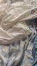 頂瓜瓜男童睡衣套裝純棉透氣A類長袖空調(diào)服青少年兒童家居服 藍色  170 曬單實拍圖