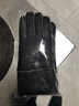 蘭迪惟依羊皮羊毛皮毛一體真皮手套男女冬季戶(hù)外騎車(chē)防風(fēng)防水保暖加厚分指 黑色整皮款 曬單實(shí)拍圖