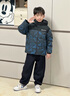 波司登（BOSIDENG）25新款羽絨服男女兒童中長(cháng)款5A抗菌絨保暖連帽外套T250246120Q 冰川熊藍9CR8 130 /64 約115-130cm 26kg 曬單實(shí)拍圖