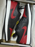 耐克NIKE休閑鞋男AJ1 JORDAN 1 LOW 低幫運動(dòng)鞋553558-067紅黑42.5 曬單實(shí)拍圖