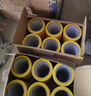 永冠PVC警示貼地膠帶米字貼窗48mm*33米/單卷 定位標志消防安全警戒線(xiàn)隔離帶標識防風(fēng)固定窗戶(hù)黃色 曬單實(shí)拍圖